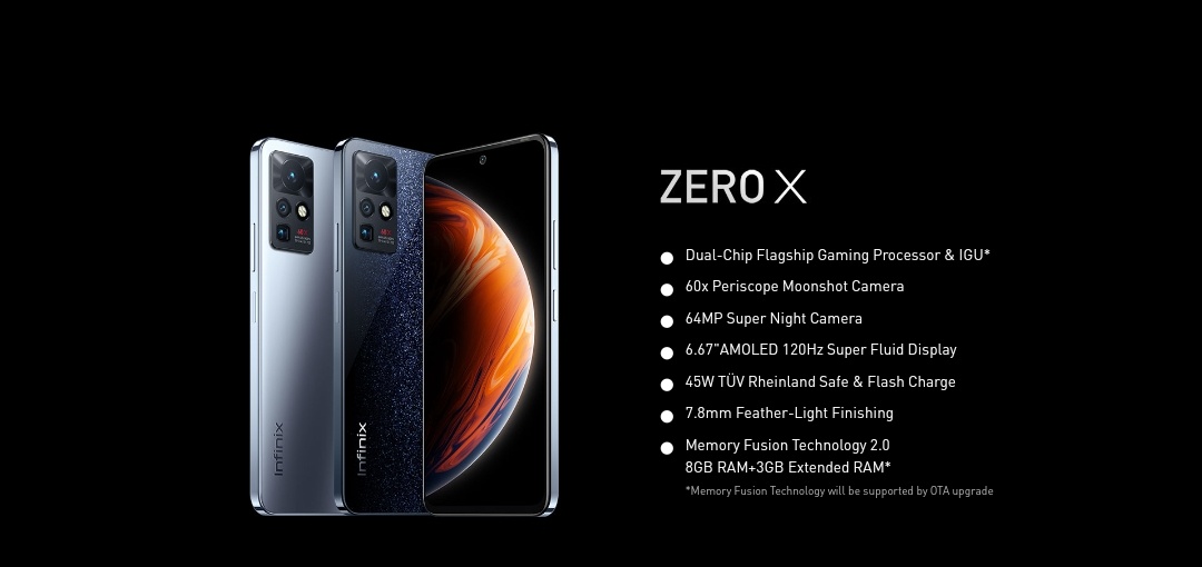 techworld005's tweet photo. #InfinixZeroX annouced Globally 📌
6.67" FHD+ AMOLED 📱
In-Display FS
120Hz/240Hz
Helio G95
Boost Intelligent Display Chip
64+8+8MP 📸
16MP🤳
4500mAh🔋;45W Fast ⚡
Android 11 ; XOS 7.6
UFS 2.2
Liquid Cooling system
3GB (Virtual RAM)
3.5mm jack
7.8mm Thick
Black, Silver https://t.co/0h0RVoxk4v