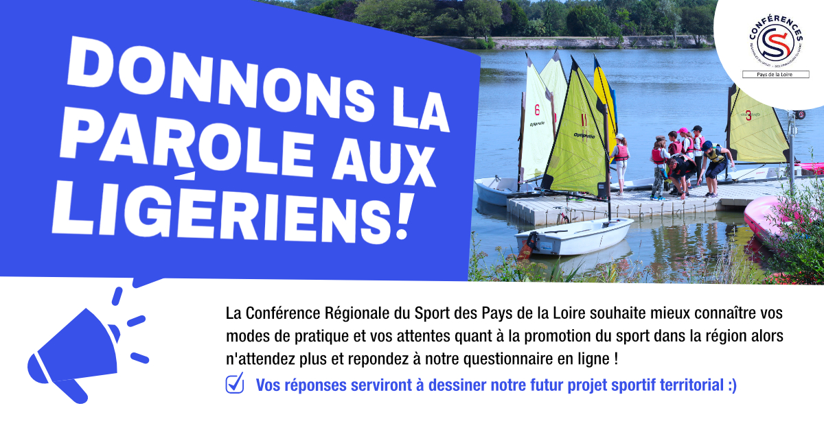 Vous habitez les Pays de la Loire ? Votre avis nous intéresse ! Quelles sont vos habitudes sportives dans la région ?🤔🤾🚣‍♂️ Quelles sont vos attentes ? 
Répondez à notre questionnaire📝et participez à l'élaboration du projet sportif territorial !⤵️
cvip.sphinxonline.net/v4/s/c49fa1