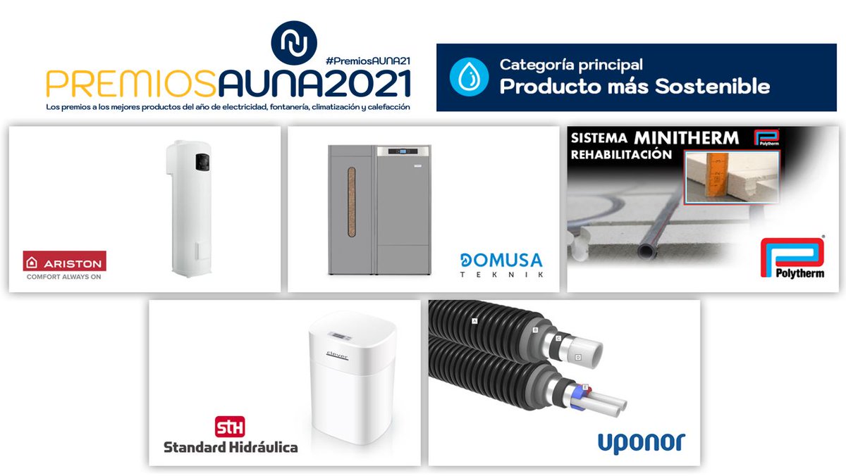 aunaclima's tweet photo. 🤩¡YA TENEMOS A LOS 5 FINALISTAS DE CADA CATEGORÍA DE FCC!🥳👏👏 Te los mostramos en las imágenes👇
A partir de ahora, y hasta el día 20, ¡vota a tu ganador!🏆 --> https://t.co/Y2aBlduFgE
¡Muchas gracias por tu participación! 
¡Tú haces posible los #PremiosAUNA21! https://t.co/mguusNjAOc