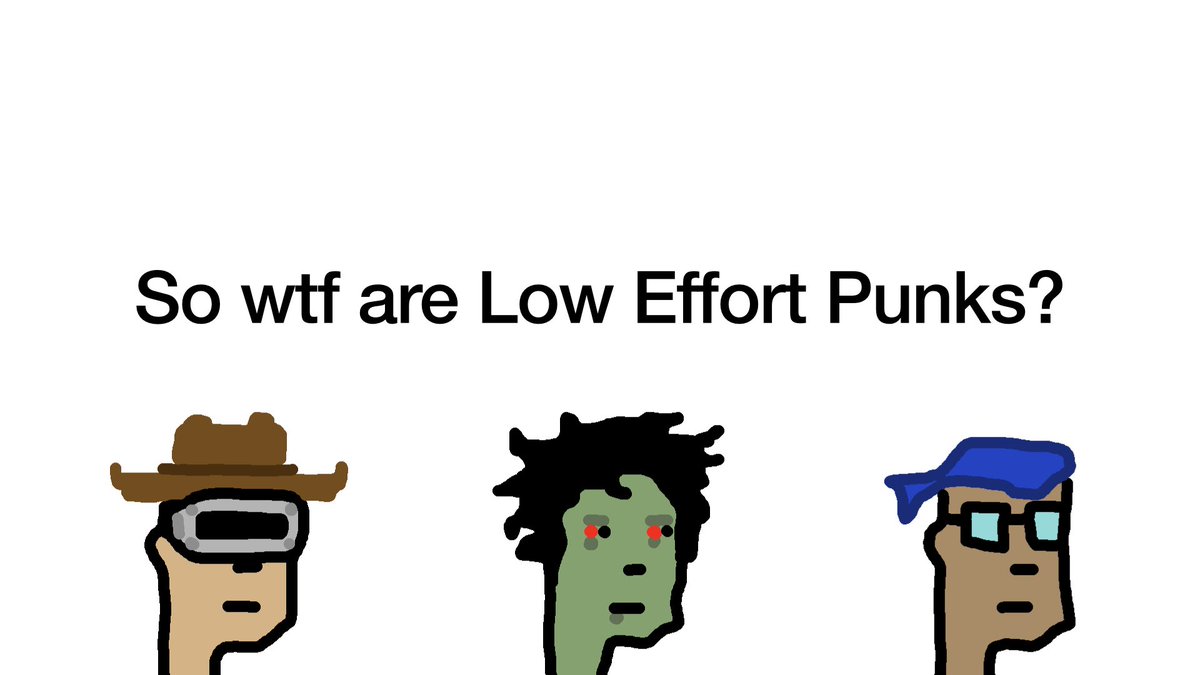 New condensed <a href="/LowEffortPunks/">Low Effort Punks</a> bible thread.