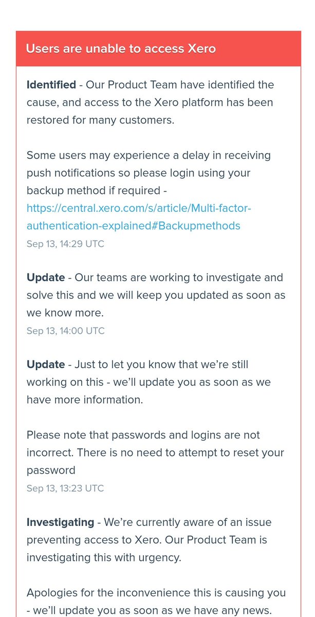 batraakash's tweet photo. @Xero this is becoming a regular thing, how are you supposed to work if these major outage are recurring. You need to give both cloud and desktop access to stop these interruptions. #xerointrouble https://t.co/eetbXJ9j2t