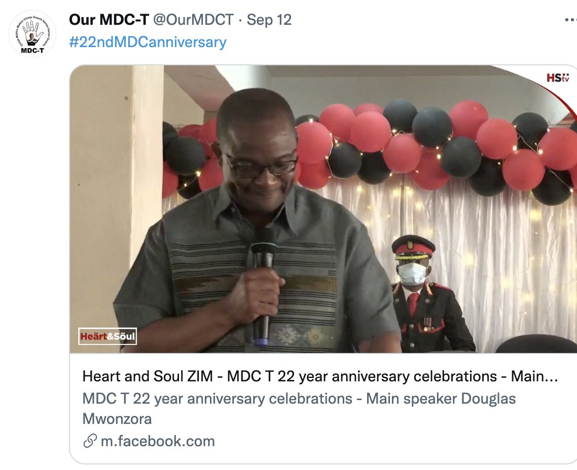 Could the MDC T explain why their "celebrations" on 12/9 weren't disrupted by the regime whereas the <a href="/mdczimbabwe/">Who voted for you☝️</a> celebrations in #Bulawayo on 11/9 were shut down by the police? I am sure the voters of #Zimbabwe  themselves know the answer to this question.