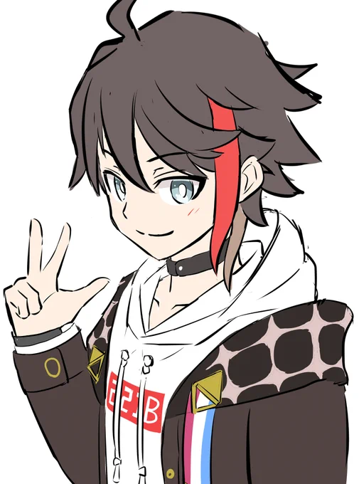 ラフですがリクエスト頂いたにじさんじキャラ3人を気合で描きました!余裕あったら清書します 