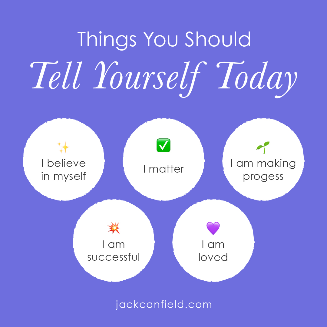 JackCanfield's tweet image. If you want to improve your reality, the first thing you have to do is improve the way you think.

I’d love for you to share with me what you will tell yourself today by leaving an emoji in the comments below.

I&apos;ll go first: 💜