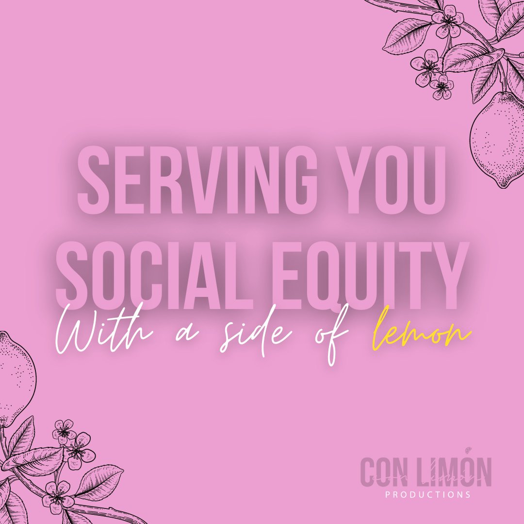 Serving you social equity... with a side of lemon 🍋.  What are you serving for today's #MondayMotivation ? Let us know in the comments! #ConLimónPro #ConLimónProductions