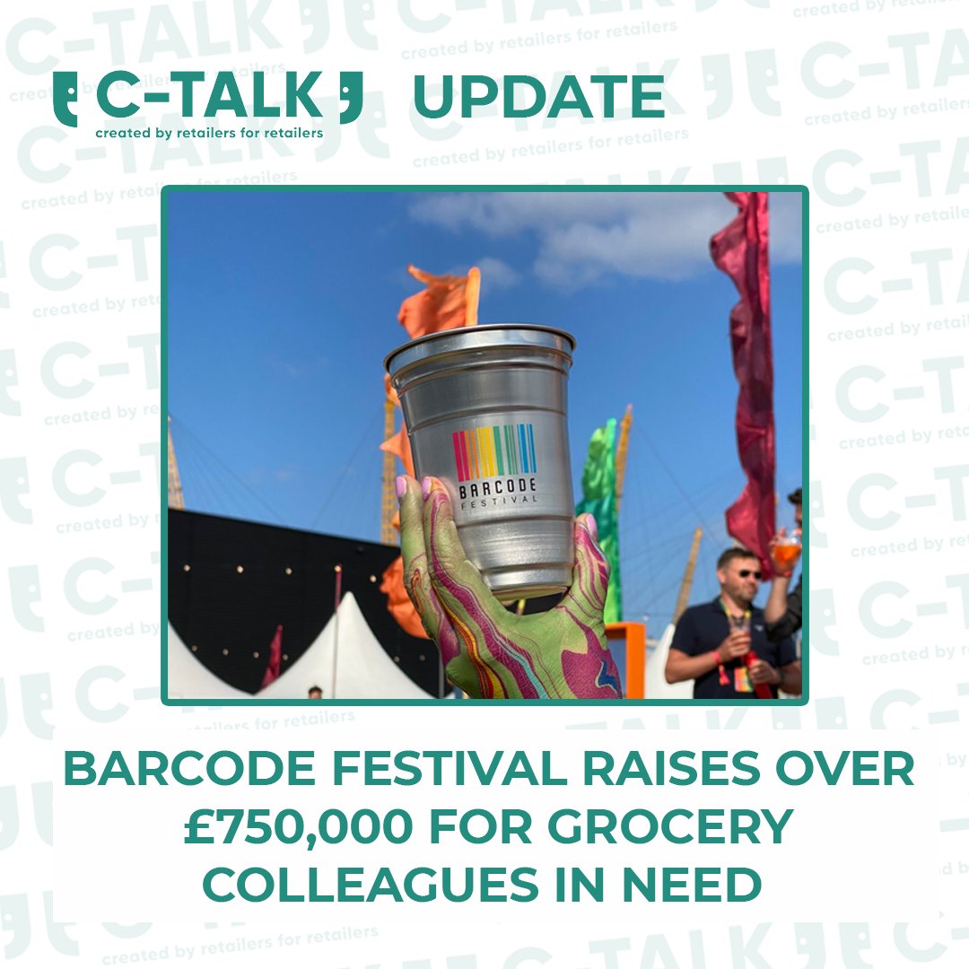 C-TALK created by retailers (@conveniencetalk) on Twitter photo BARCODE FESTIVAL RAISES OVER £750,000 FOR GROCERY COLLEAGUES IN NEED 🎤
-
<a href="/BarcodeFestival/">Barcode Festival</a> returned this year with a sell-out event, raising over £750,000 for <a href="/groceryaid/">GroceryAid🌈</a>👏
-
Read more at C-Talk below 👇
-
c-talk.co.uk/barcode-festiv… BARCODE FESTIVAL RAISES OVER £750,000 FOR GROCERY COLLEAGUES IN NEED 🎤
-
<a href="/BarcodeFestival/">Barcode Festival</a> returned this year with a sell-out event, raising over £750,000 for <a href="/groceryaid/">GroceryAid🌈</a>👏
-
Read more at C-Talk below 👇
-
c-talk.co.uk/barcode-festiv…