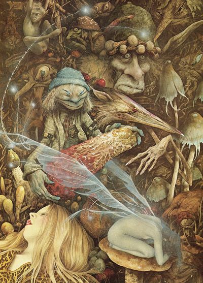 oldweirdbritain's tweet photo. The heartless #faeries sometimes extract the #foison (= goodness, essence or life force) from our human food.
Outwardly the food looks the same, but there is no longer any nourishment within it.
Eat it at your peril.
Image: #BrianFroud https://t.co/nFGjkhJVrM