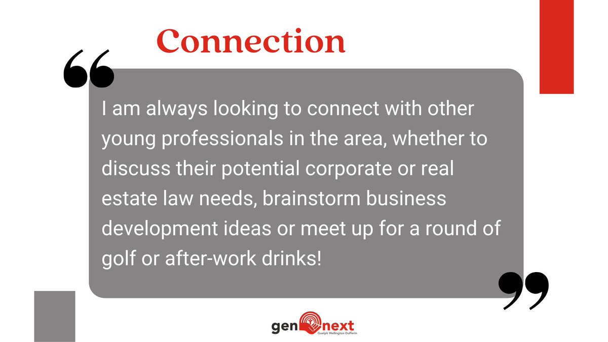 My name is Katherine Cavan and I am a member of the GenNext Committee. I first became involved with GenNext as a way to give back to the community I grew up in.