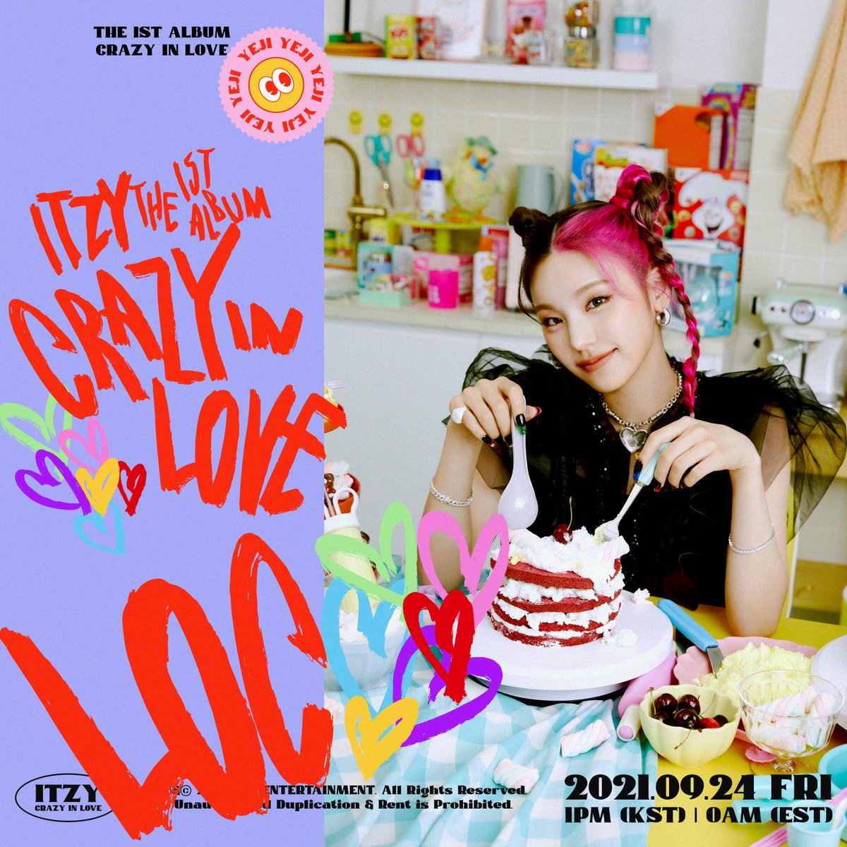 ITZY The 1st Album <CRAZY IN LOVE> Photobook Preview #LOVEY_DOVEY #YEJI 💟 TITLE TRACK 'LOCO' 💟 2021.09.24 FRI 1PM (KST) | 0AM (EST) <CRAZY IN LOVE> Pre-orders orcd.co/crazyinlove #ITZY #있지 @ITZYofficial #MIDZY #믿지 #CRAZYINLOVE #LOCO #ITZYComeback