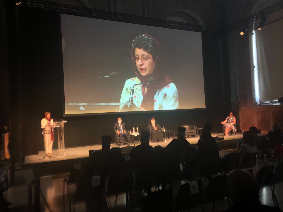 religions4peace's tweet image. #G20InterfaithForum Prof. Karam continues to say that “No institution, no conglomerate, no religious institution can deliver on its own. It is critical for us to work together full stop” 
#G20interfaith #G20 #G20Italy