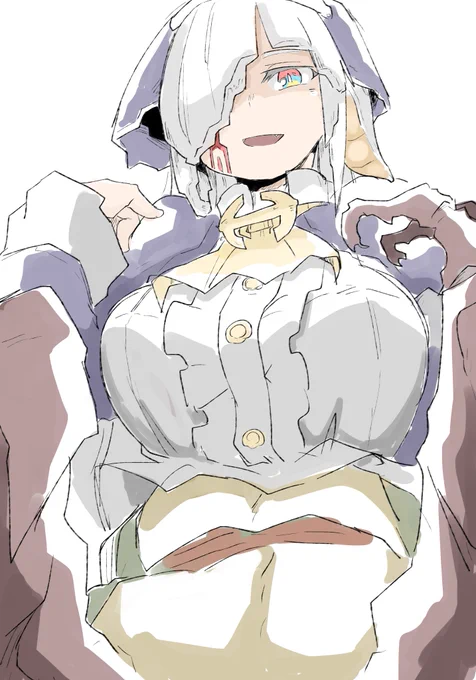 これはツイッターにあげている漫画に出てくる聖女さんの色テスト 