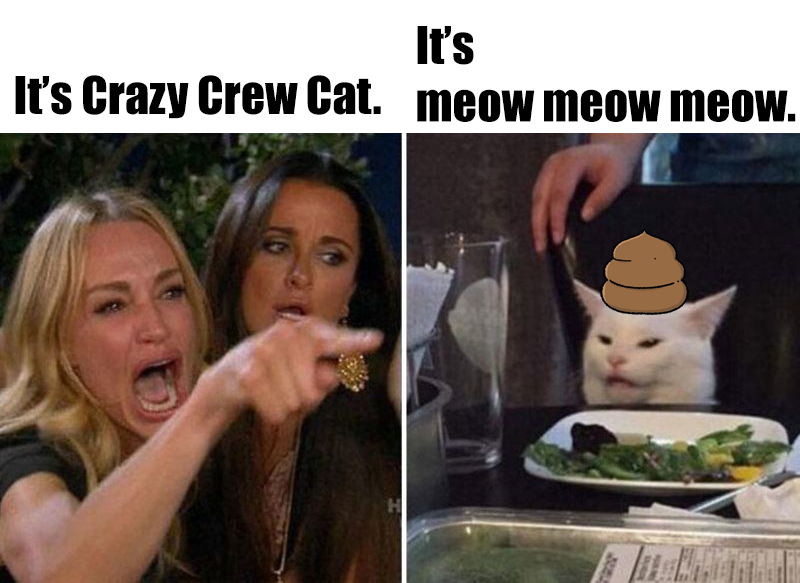 CrazyCrewCat's tweet photo. We are Crazy Crew Cat meow meow meow 😻 #nft #nftcollector #NFTcollection #NFTCommunity https://t.co/HkOlpKX8yC