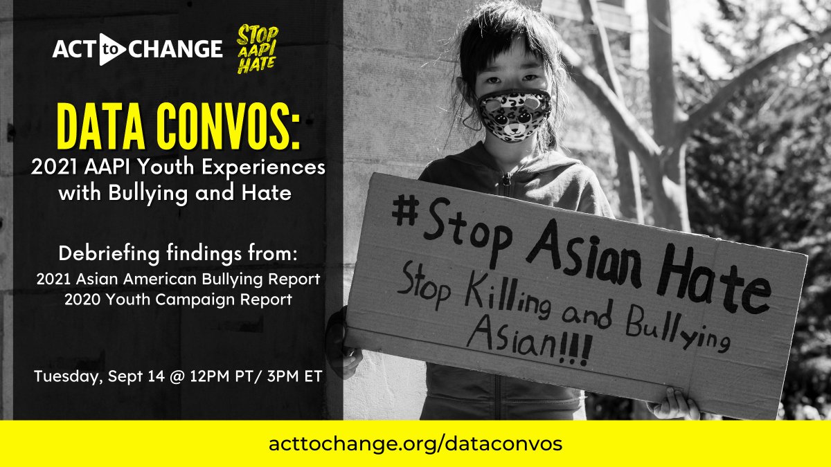 GLSEN's tweet photo. Join @ActToChange and @StopAAPIHate on 9/14 for #DataConvos. 

This data briefing event is a reminder to all #AAPIyouth that, despite the continuous rise in anti-AAPI hate, you belong here.

Register to attend at https://t.co/0UYBloanzQ https://t.co/G0adgXlkZX