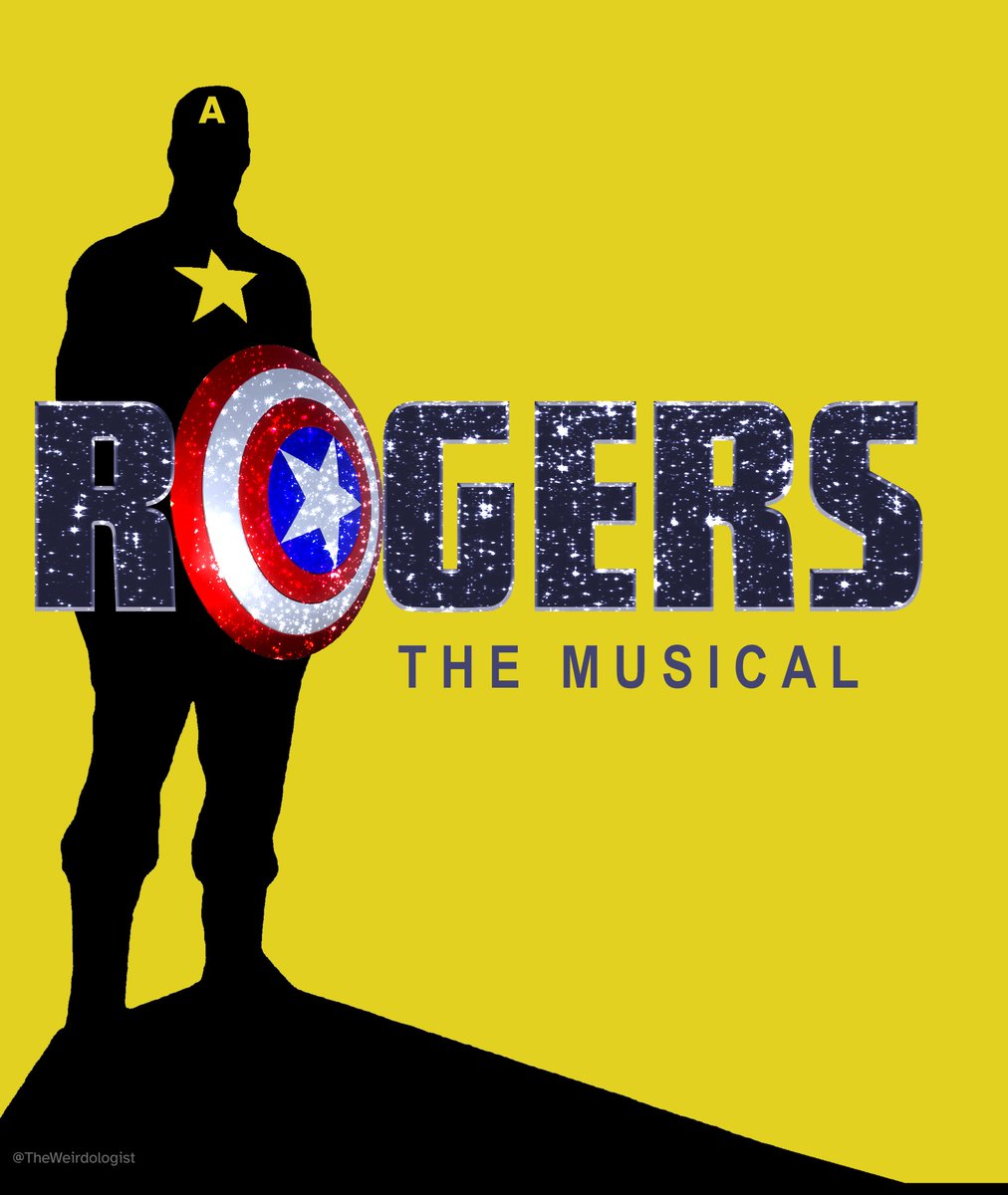 TheWeirdologist's tweet photo. Tried recreating the ROGERS musical from the #Hawkeye trailer. Can't find the exact font, though. 😔 https://t.co/IxfrfkM5bU