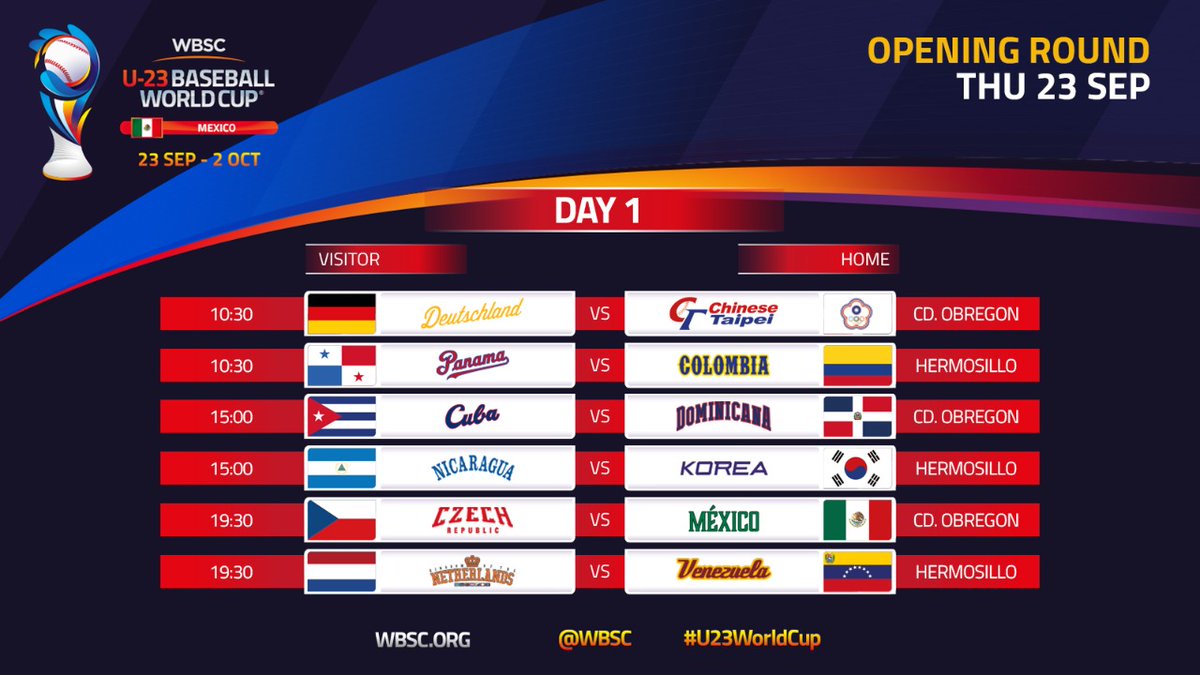 WBSC's tweet image. 10 Days to the WBSC U-23 Baseball World Cup 🏆 !!!!

#U23WorldCup @PROBEISMX