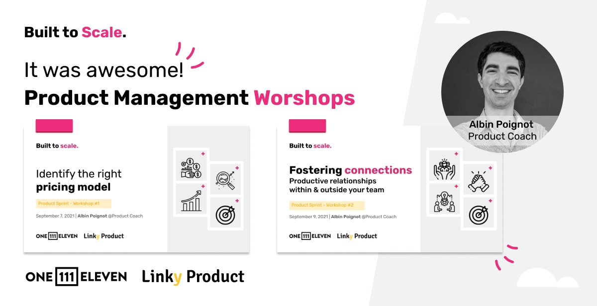 The first 2 Product workshops with <a href="/oneeleven_111/">OneEleven</a>  were amazing 🚀 We loved discussing Pricing and collaborative Mindset!

Want to know more about <a href="/oneeleven_111/">OneEleven</a>? Want to have <a href="/LinkyProduct/">Linky Product</a> facilitates the same workshops for you? Drop a comment below 👇