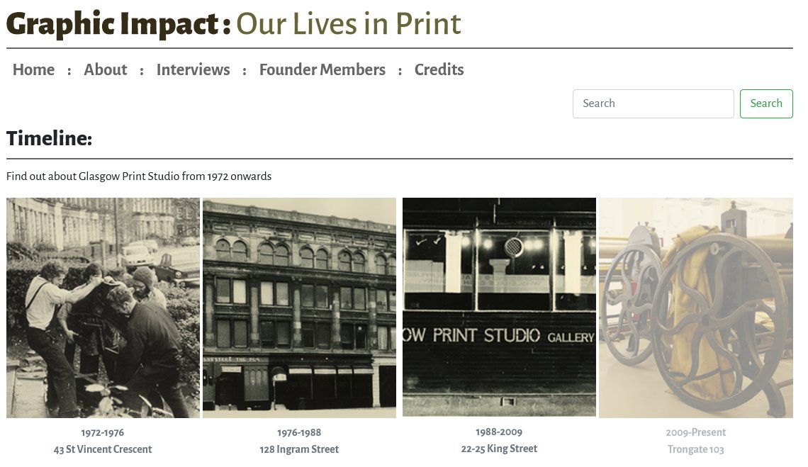 kerrycurator's tweet photo. So proud of this excellent oral history resource, with the voices of @GlasPrintStudio staff and members talking about the Studio in the 1970s and 1980s
https://t.co/ZIKFSaGKVu #OralHistory #Glasgow https://t.co/Oo8Pl949L6