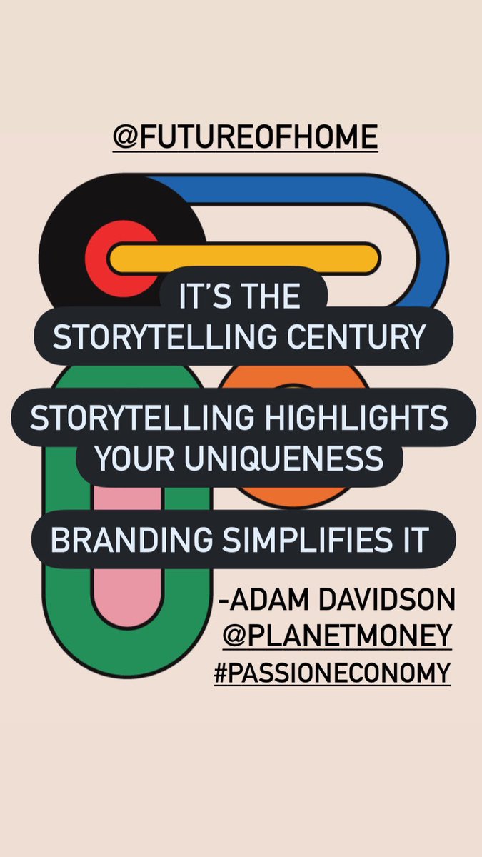 TrimQueen's tweet image. STORYTELLING is the new BRANDING @adamdavidson kicks off the #FutureOfHome @BusinessOfHome #PassionEconomy