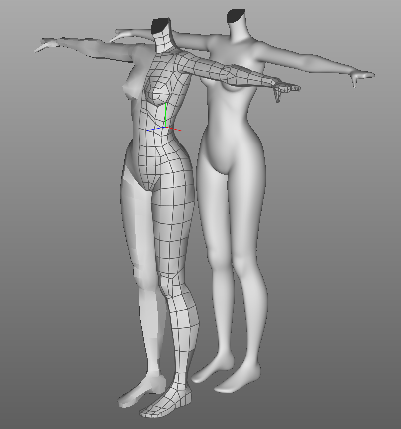 Me_hitudi's tweet image. 人体錬成してた。加工用の３D素体として完成したらBOOTHに出品するつもり #Cheetah3D