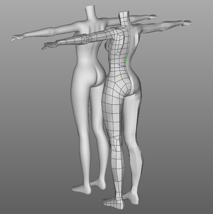 Me_hitudi's tweet image. 人体錬成してた。加工用の３D素体として完成したらBOOTHに出品するつもり #Cheetah3D