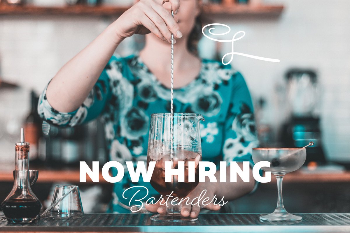 ⚡️NOW HIRING: BARTENDERS⚡️

We’re gearing up for the reopening of the Lorelei cocktail bar, and we’re looking for the next great Lorelei bartender (or two) to round out our talented team. See IG or FB for details.