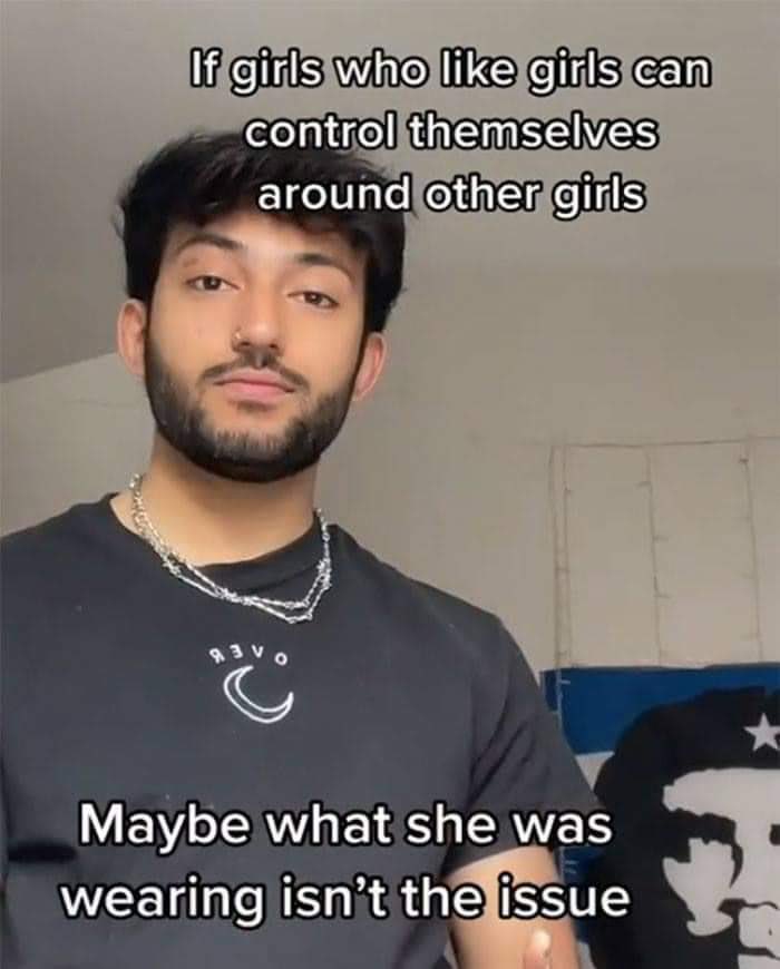 ถ้าผู้หญิงที่ชอบผู้หญิงด้วยกันสามารถควบคุมตัวเองเวลาอยู่กับผู้หญิง บางทีสิ่งที่ผู้หญิงสวมใส่ (เวลาถูกคุมคาม) ไม่ใช่ปัญหา !!!!!!