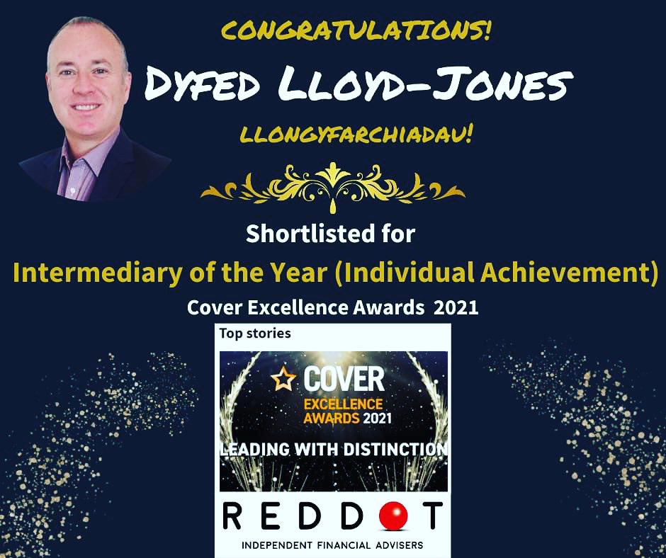 We are excited to share some fantastic news with you all! Team Red Dot is delighted to announce that Dyfed has been shortlisted in this year's prestigious <a href="/Cover_Mag/">COVER</a>  Excellence Awards 2021 for Intermediary of the Year (Individual Achievement)#awards #recognition #teamreddot
