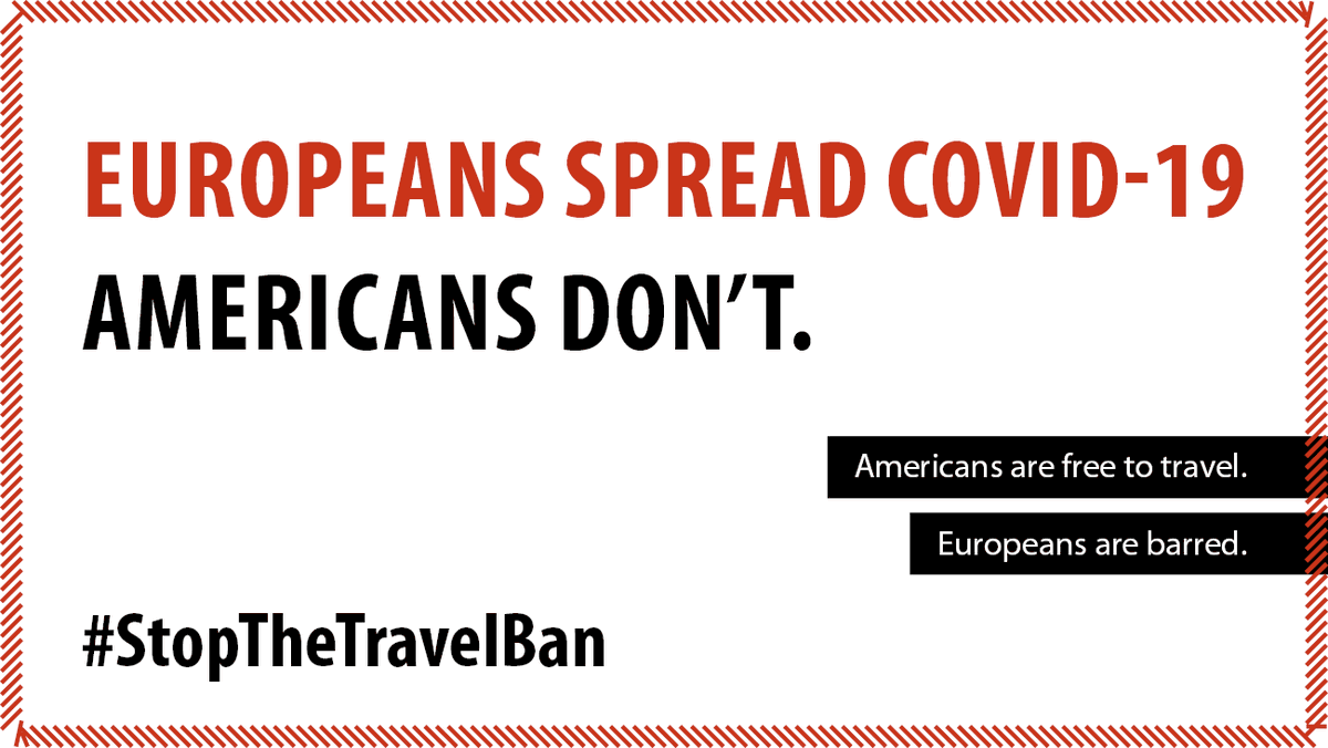 heyXavie's tweet photo. @POTUS And you protect Americans from these dangerous Europeans.

#StopTheTravelBan #liftthetravelban https://t.co/27R1NH1owY