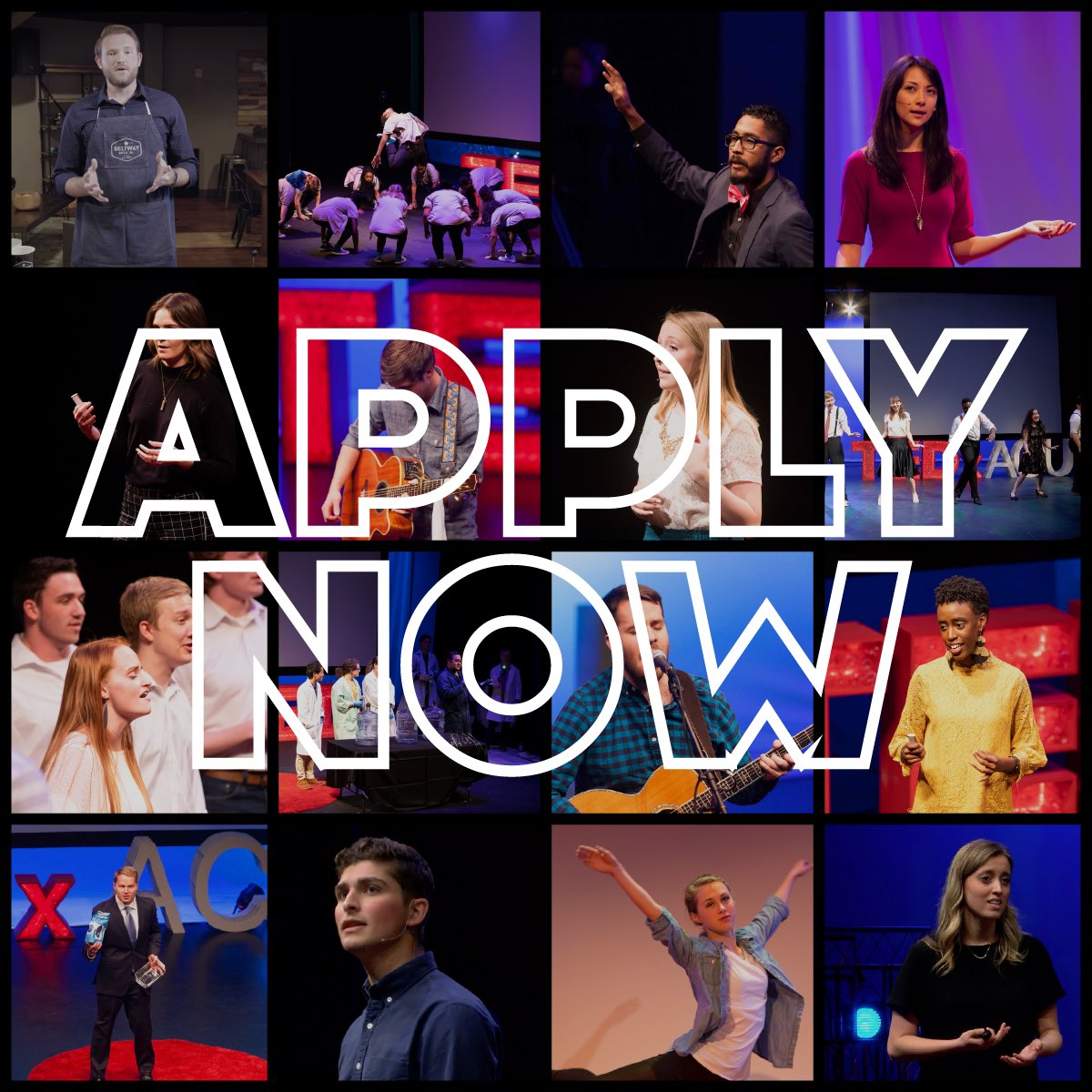 Ok Wildcats, here’s your chance… Student Speaker and Performer applications are now open at tedxacu.org/studentauditio….