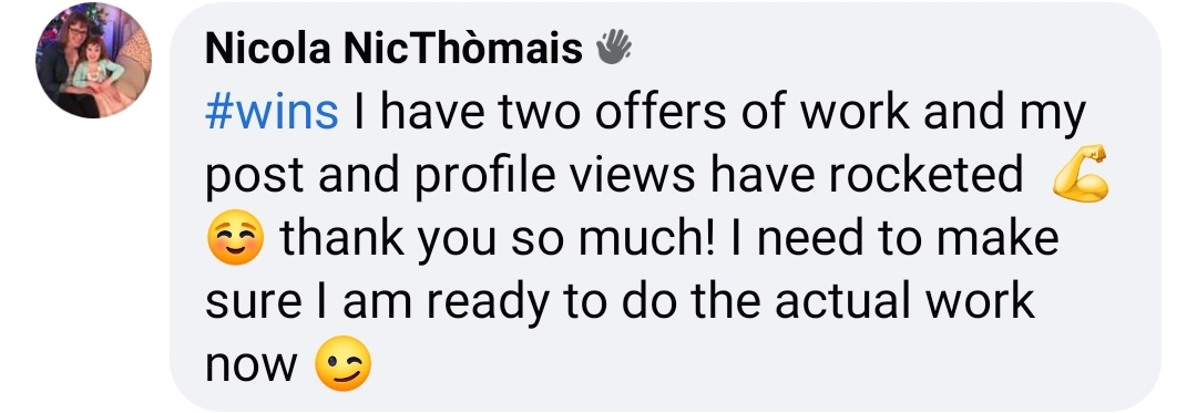 OnlineHelen's tweet photo. We all want to #Win right?

Are you ready to take the next step to get all the high-quality #wins, you deserve, from the best clients using LinkedIn?

Then come join us and let’s get you those #wins! 

https://t.co/giwXLgTJZD

https://t.co/MUKr1z2Vf0 https://t.co/OUTVCK97UO
