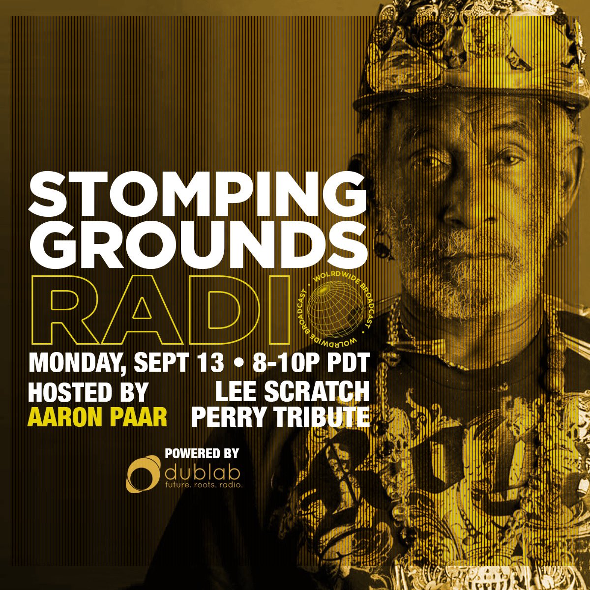 djdestroyer's tweet photo. Tonight I’m back on at @dublab for a special edition of #stompinggroundsradio honoring the late great Lee Scratch Perry. Diving into his productions, solo works &amp; features as well as the classics from the Black Ark Era. Tune in tonight live from 8-10pm PST at dublab dot com https://t.co/FXJoXkvOZg