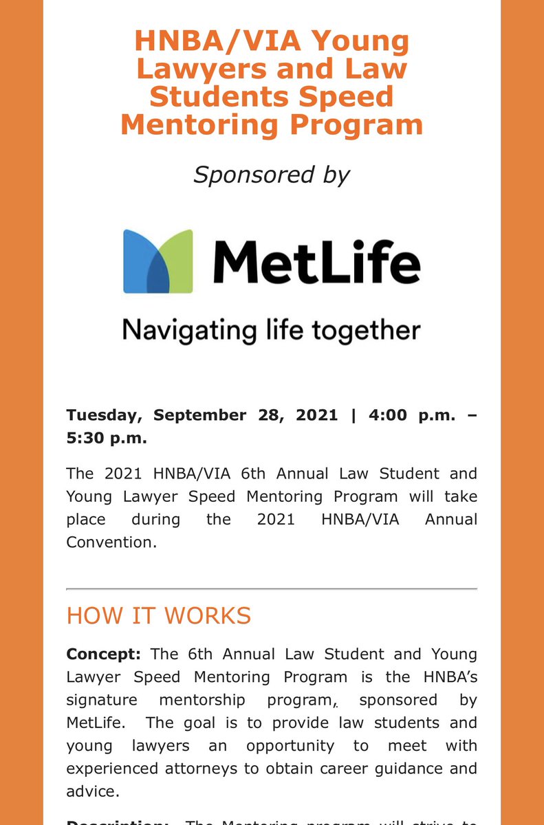 HNBA Law Student Division tweet media