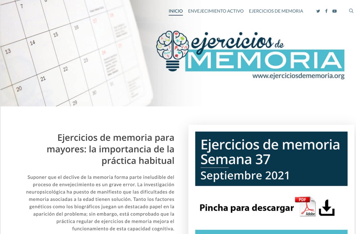 concha_ea's tweet photo. Los ejercicios de memoria para mayores están dirigidos  a quienes desean conservar en buen estado sus capacidades cognitivas. No obstante, con ayuda, pueden ser utilizados por personas que presentan un grado de deterioro leve.
https://t.co/9cWiuvzQ7m https://t.co/TSTS3bsz1m