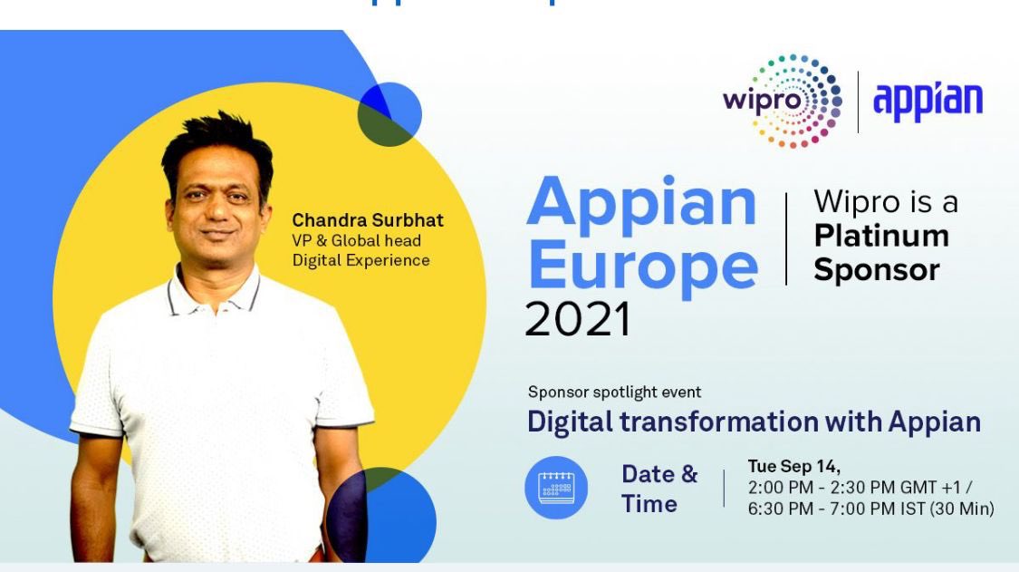 Surbhat's tweet photo. Join me Tom #appian conference for an exciting discussion https://t.co/3jZqzcliAq