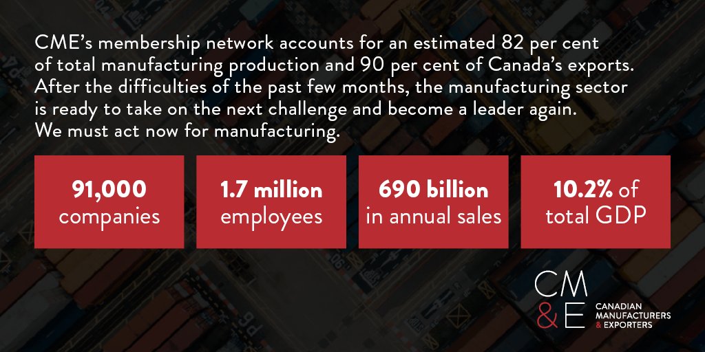 cme_mec's tweet photo. Our electoral platform calls for a relaunch of investment support grant programs for smaller firms, modelled after the successful CME SMART programs that operated after the previous recession. Learn more here: https://t.co/7AJEo16lOk #ManufacturingNow #Elxn44 https://t.co/LAgYEDB8TM