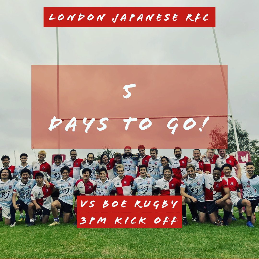 5 days to go! 2 years in the making, we kick off our first <a href="/MiddlesexRFU/">Middlesex Rugby</a> #mmt4 league match away to <a href="/BOERFC/">Bank of England RFC</a>