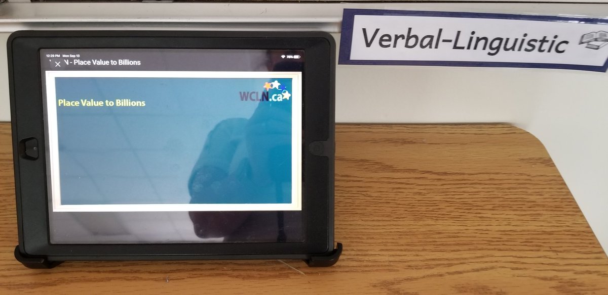 4Caseley's tweet image. Learning today how #MultipleIntelligence #UDL stations will work this year by introducing four stations for #PlaceValue explorations. Creating large numbers with Lego, clay, and posters, watching a video, and/or sorting numbers: #StudentChoice
#AwesomeIn6th
@RockyElementary