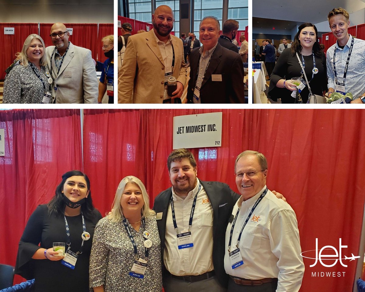 JetMidwest's tweet photo. The Jet Midwest team is enjoying seeing our friends and colleagues in person at ACPC in Atlanta! #jetmidwest #ACPC2021 #Atlanta #avgeek #mro #airlines #boeing #airbus #aviationlovers #aviation https://t.co/Dmd4sV2PDM