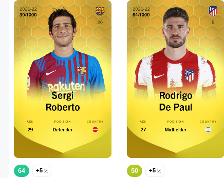 BetmanJoe's tweet photo. Limited Card GIVEAWAY!

Welcome La Liga on Sorare !!!
For this event i offer you this :
2 strong players can help you for win rewards

- Retweet
- Follow 
until Sunday 8:00 cet

Win De Paul and Sergi roberto Ltd https://t.co/LJ0dhr5ciW