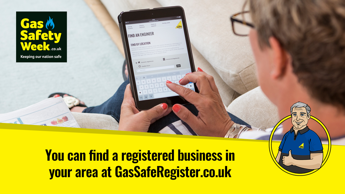 GasSafeRegister's tweet photo. Remember, if you're looking for a Gas Safe registered engineer in your local area, you can find one on our website. https://t.co/zFnB980U9d #GSW21 #findanengineer https://t.co/RNMNyyevxS