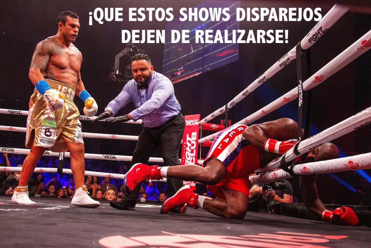 fandelbox's tweet photo. ¡44 años vs 58 años!
¿Quién fue el genio al que se le ocurrió hacer esto y poner en peligro la integridad de una persona de casi la 3a edad?
Seguro el culpable más grande es el mismo ex campeón Holyfield, que nada debe estar haciendo en este tipo de shows.
#belfortholyfield https://t.co/MSKBltM8FO