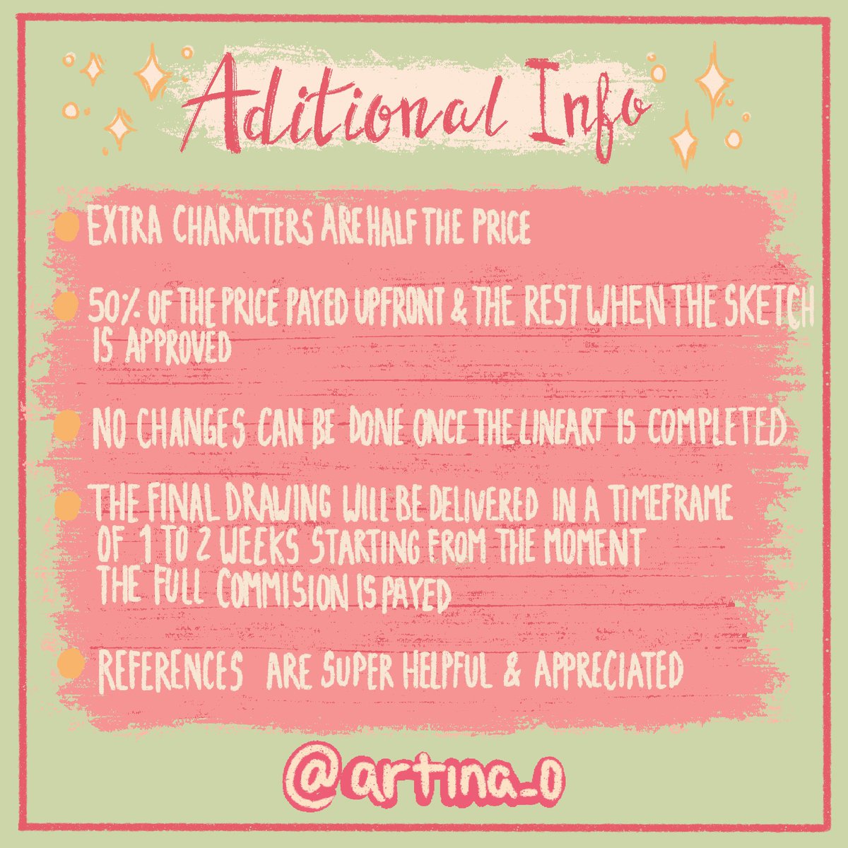 artinas0's tweet photo. ✨🌷COMMISIONS RE OPENED✨🌷
I decided to re open commissions to help my mom pay the bills, so if you wanna grab something nice for yourself or a loved one don’t hesitate to DM me <3 

RTs are SUPER appreciated 🥺
#opencommissions #commissionsopen #furrycommission #artcommissions https://t.co/JIomgSTGsp