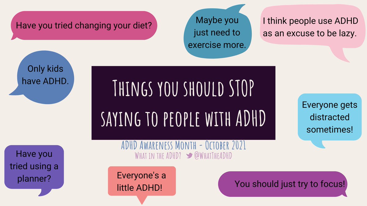 WhatTheADHD's tweet image. Dear Neurotypicals,

knock it off.
