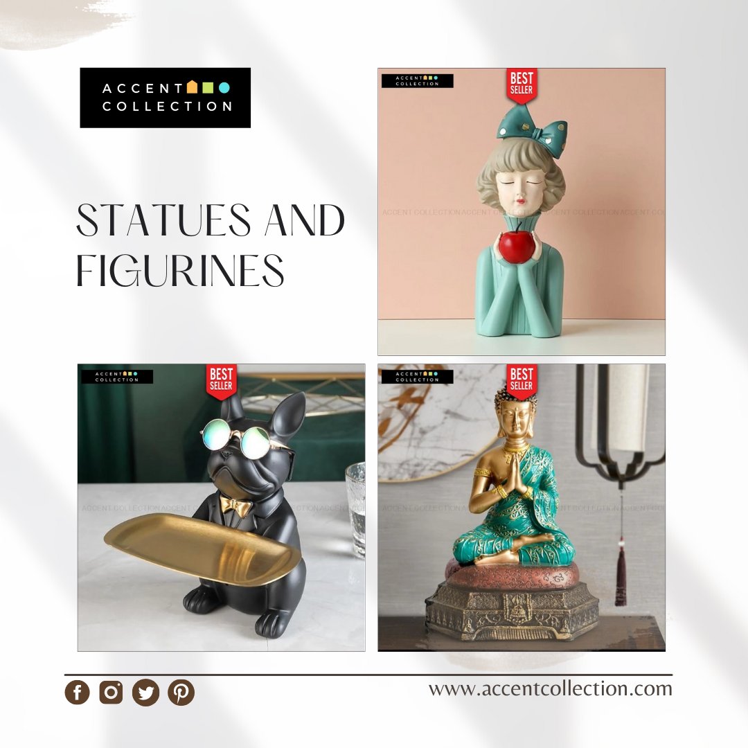 accentcoln's tweet photo. Statues and figurines add character and personality to a home.

Shop for unique statues and figurines at https://t.co/scV0KnA5ot

Subscribe to our newsletter to get exclusive deals and a 5% discount for your next purchase. #figurine #decor #statue https://t.co/Ano7z8eAPe