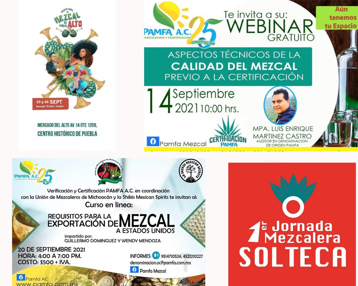 PAMFA11's tweet photo. #PAMFA está de aniversario y celebramos participando activamente al sector Mezcalero con patrocinios, webinars gratuitos, capacitaciones y alianzas!!
Porque la mejor manera de celebrar, es seguir construyendo!
#mezcal #denominaciondeorigen #bebidasalcohólicas #certificacion https://t.co/pDbSekI4cp