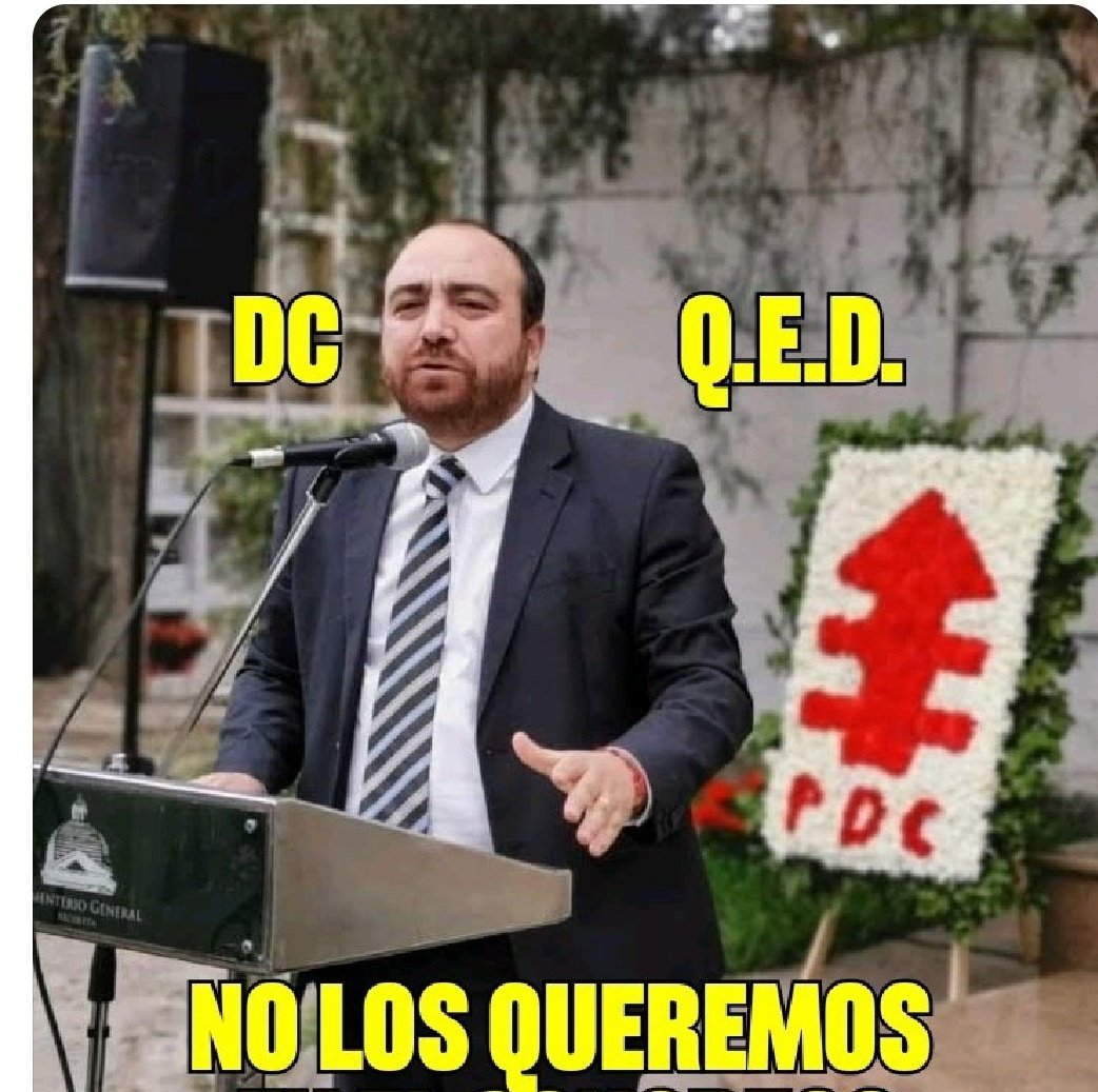 Aprueboel4del9's tweet photo. #FINAESTEPARTIDO
#FINDC
#Gusanodemocratacristiano https://t.co/T2NhD4BZTz
