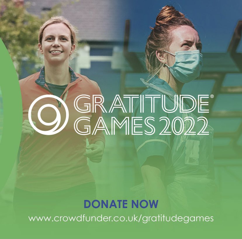 We are incredibly grateful to have such wonderful ambassadors supporting our charity & crowdfunding for the @GratitudeGames To donate crowdfunder.co.uk/gratitudegames #mentalhealth #NHS #fireandrescueservice #police #ambulance #emergencyresponders #crowdfunding