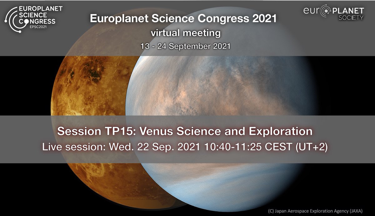 PlanetaryAnna's tweet photo. #EPSC2021 has started 🌍🪐💫☄️🚀!
Check out all #Venus #science presentations on📎: https://t.co/IfKkMpBkgm 🔥

And please join the live discussion with the presenters during: TP15 "Venus Science and Exploration"
🗓️ Wednesday Sep 22 10:40-11:25 CEST

#exploreVenus @unveilvenus https://t.co/w5FTAiqR7U