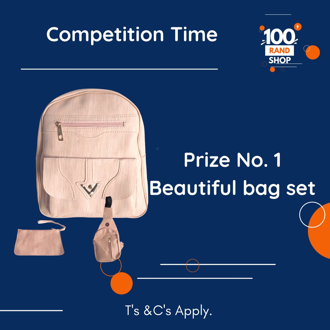 R100Shop's tweet image. Competition Time!!!
The first prize is a beautiful bag set with a shoulder bag included. Remember to like, follow and repost to enter the competition.