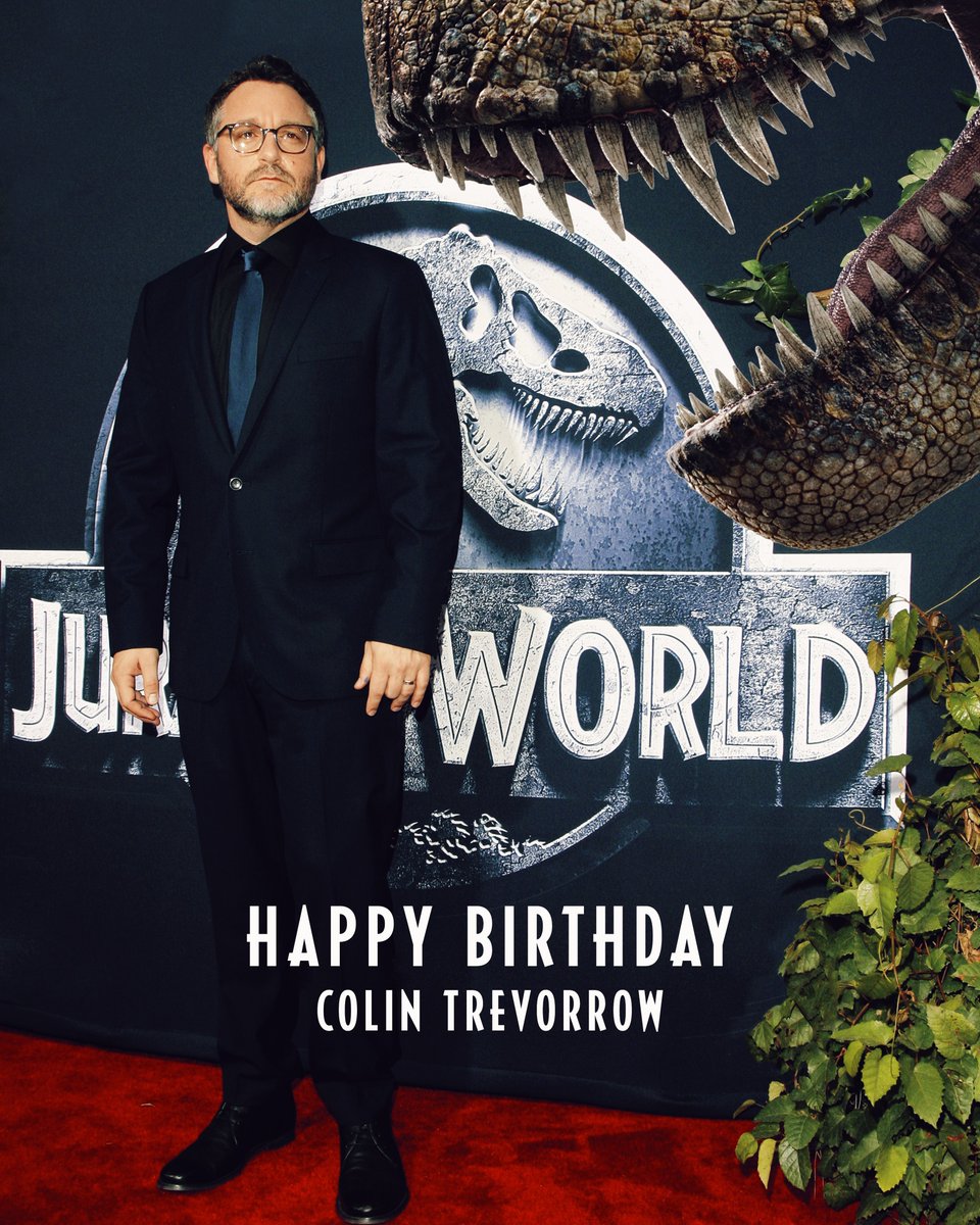 Retweet and wish #JurassicWorldDominion Director <a href="/colintrevorrow/">Colin Trevorrow</a> a very #HappyBirthday today! 🎉 🎂 🦖- Colin is incredibly talented, humble and someone I’ll always look up to.